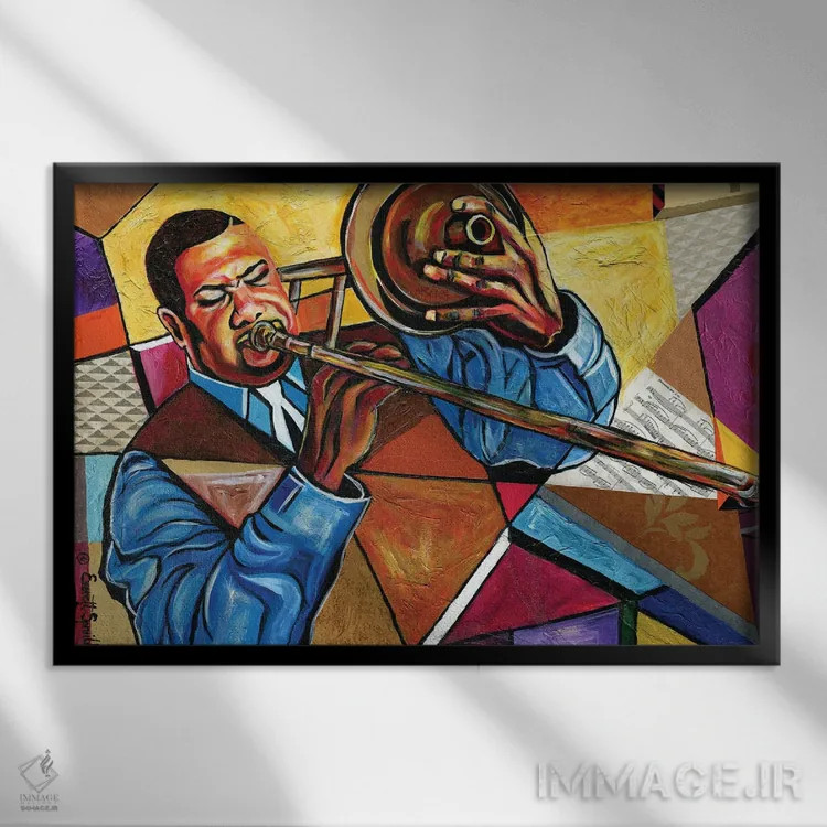 تابلو وایکلیف گوردون اثر اورِت اسپرویل - نمای قابدار مشکی