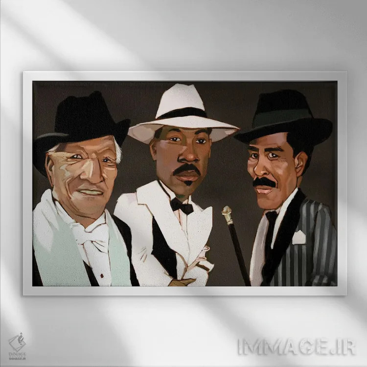 تابلو شبهای هارلم اثر ایوان ویلیامز - نمای قابدار سفید