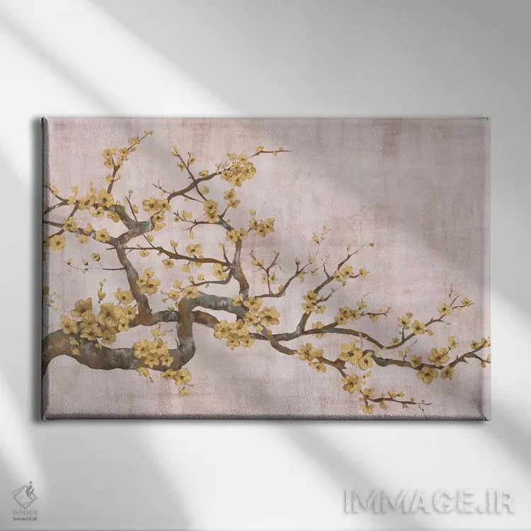 تابلو زاویههای طلا اثر اوا واتس - نمای روبهرو روی دیوار