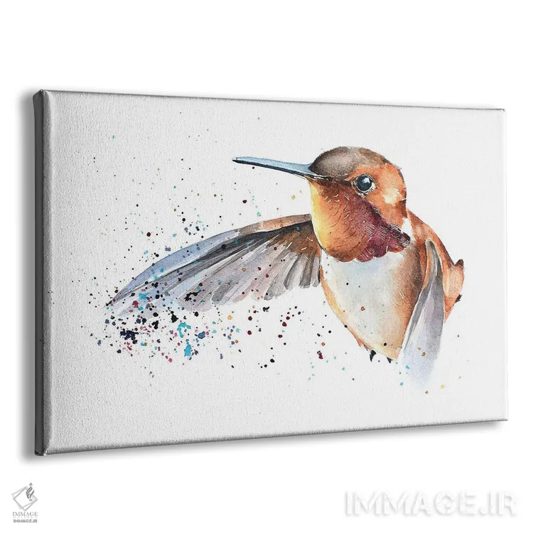 تابلو مرغ مگسخوار اثر ادز واترکالرز (برند نقاشی آبرنگ) - نمای پرسپکتیو محصول