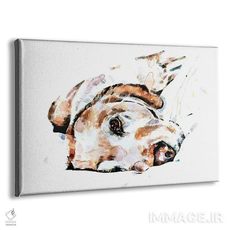 تابلو آرامش لابرادور اثر ادز واترکالرز (برند نقاشی آبرنگ) - نمای پرسپکتیو محصول