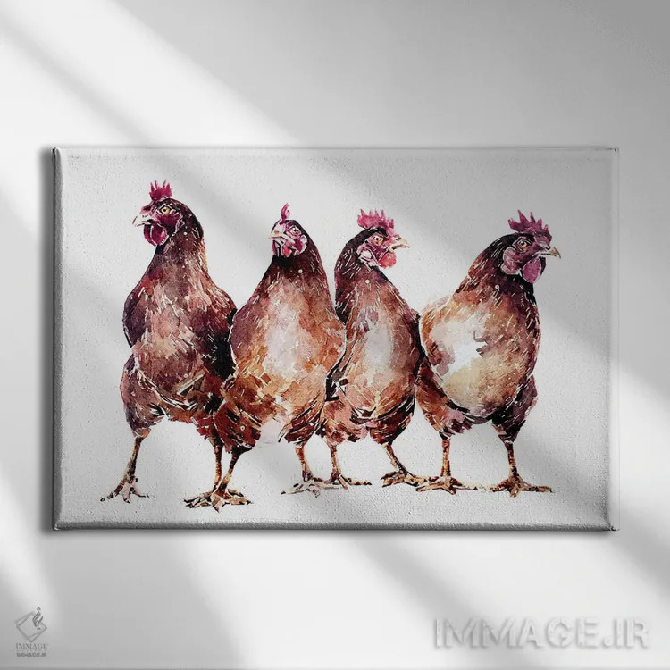 تابلو آخرین خط دفاع اثر ادز واترکالرز (برند نقاشی آبرنگ) - نمای روبهرو روی دیوار