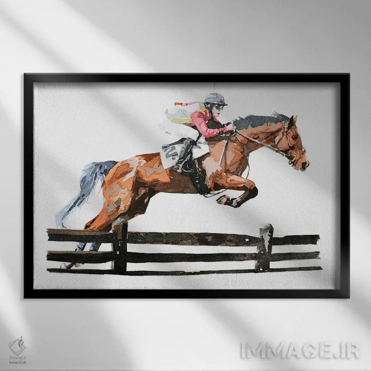 تابلو تمام تلاش یا بازگشت به خانه اثر ادز واترکالرز (برند نقاشی آبرنگ) - نمای قابدار مشکی