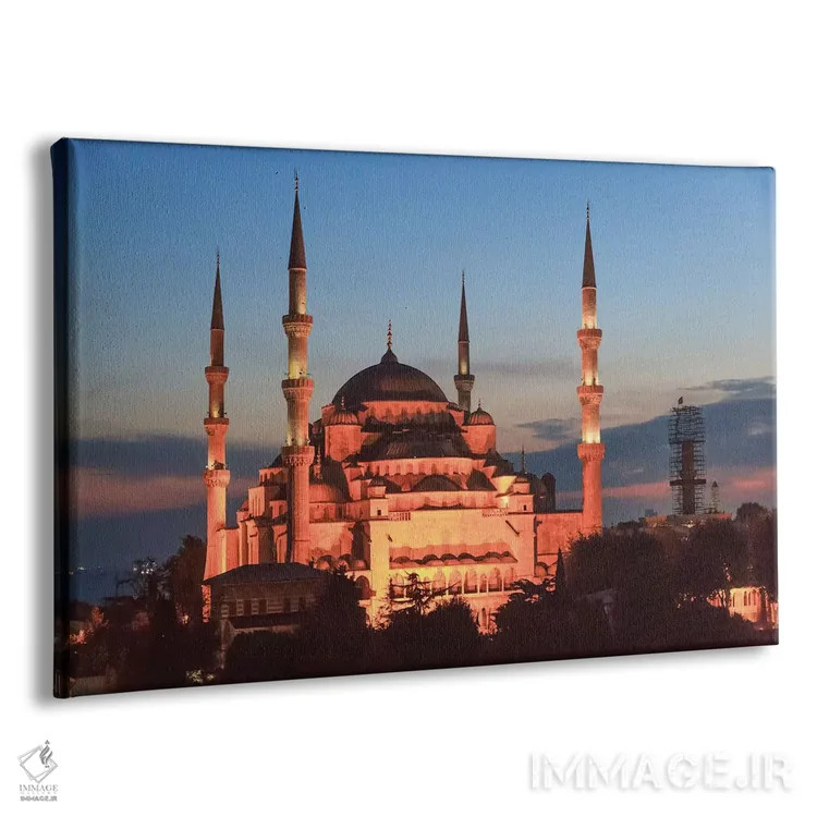 تابلو ترکیه، استانبول. مسجد سلطان احمد، چشمانداز پشتبام اثر امیلی ویلسون - نمای پرسپکتیو محصول