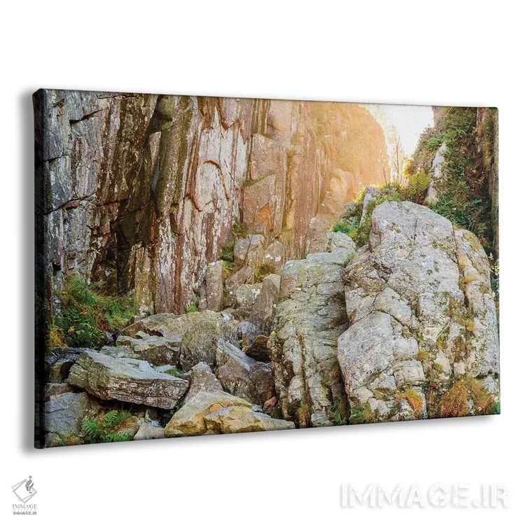 تابلو سوئد، استان بوهوسلان. مسیری میان صخرههای گوهای نزدیک اودوالا اثر امیلی ویلسون - نمای پرسپکتیو محصول