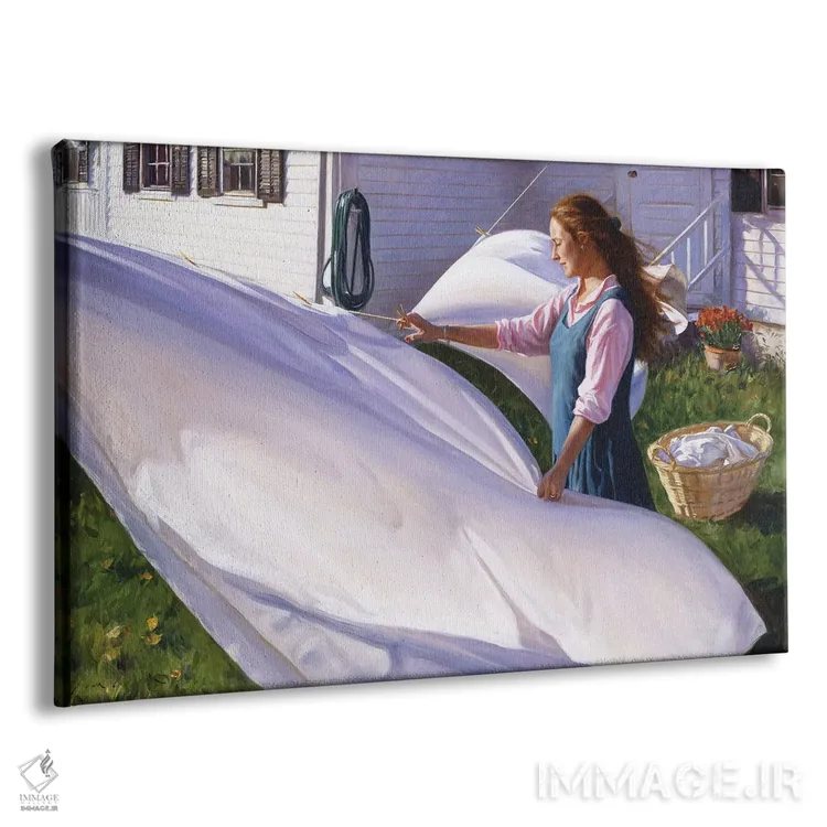 تابلو آویزان کردن ملحفهها اثر ایوان ویلسون - نمای پرسپکتیو محصول