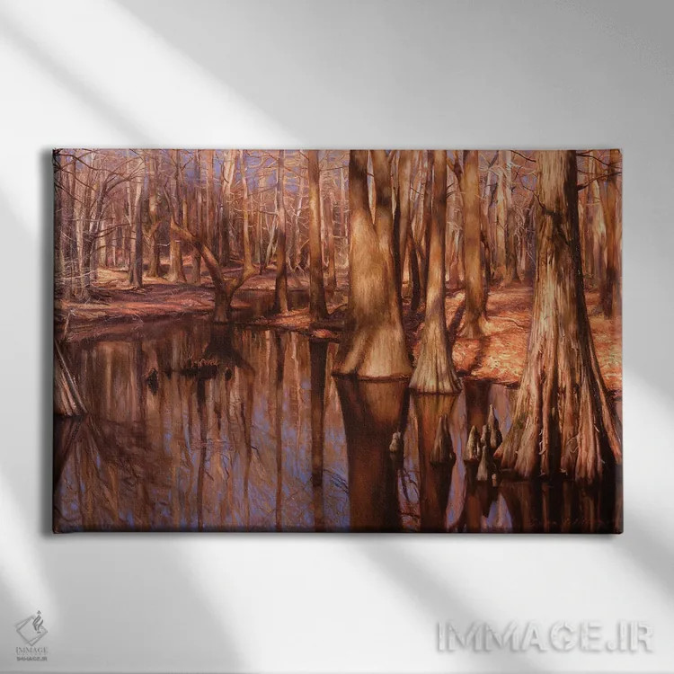 تابلو مرداب سیپسی II اثر ایوان ویلسون - نمای روبهرو روی دیوار