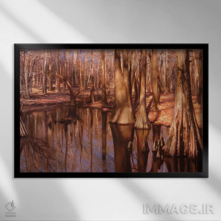 تابلو مرداب سیپسی II اثر ایوان ویلسون - نمای قابدار مشکی