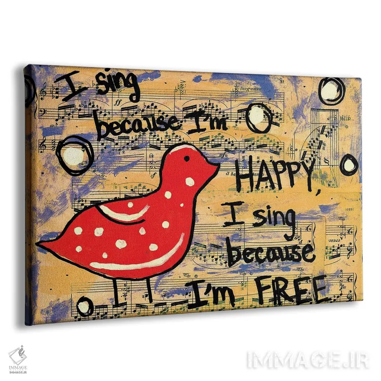 تابلو من آواز میخوانم اثر الکسا بانکرافت - نمای پرسپکتیو محصول