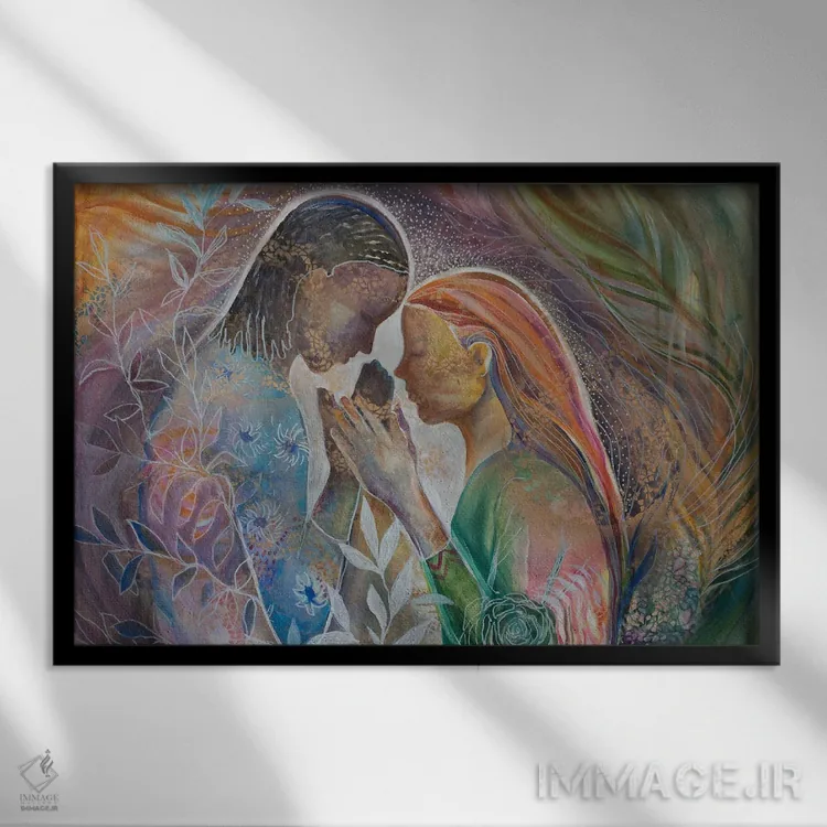 تابلو قدرت شفابخش دعا اثر الیری ریـدال - نمای قابدار مشکی