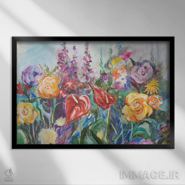 تابلو جسور و زیبا اثر الیری ریـدال - نمای قابدار مشکی