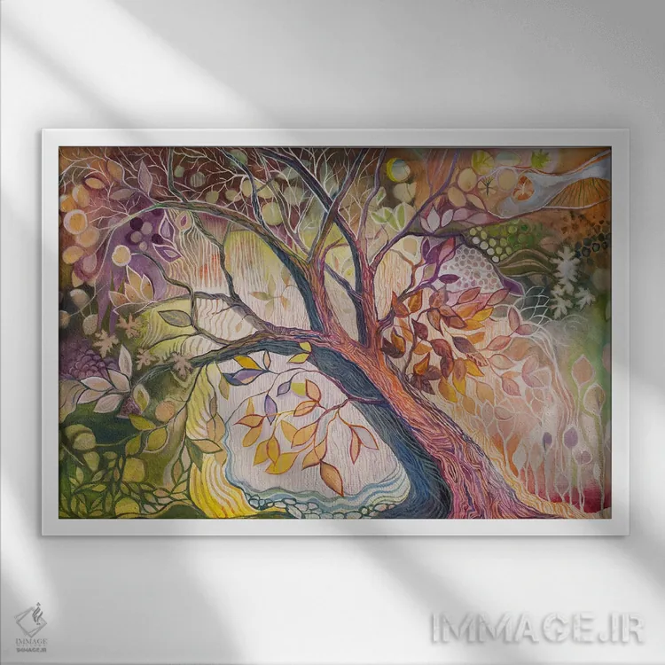 تابلو برفراز داستان ۲ اثر الیری ریـدال - نمای قابدار سفید