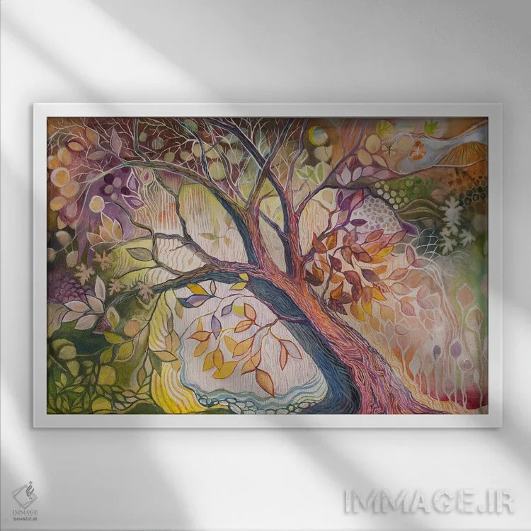 تابلو برفراز داستان ۲ اثر الیری ریـدال - نمای قابدار سفید