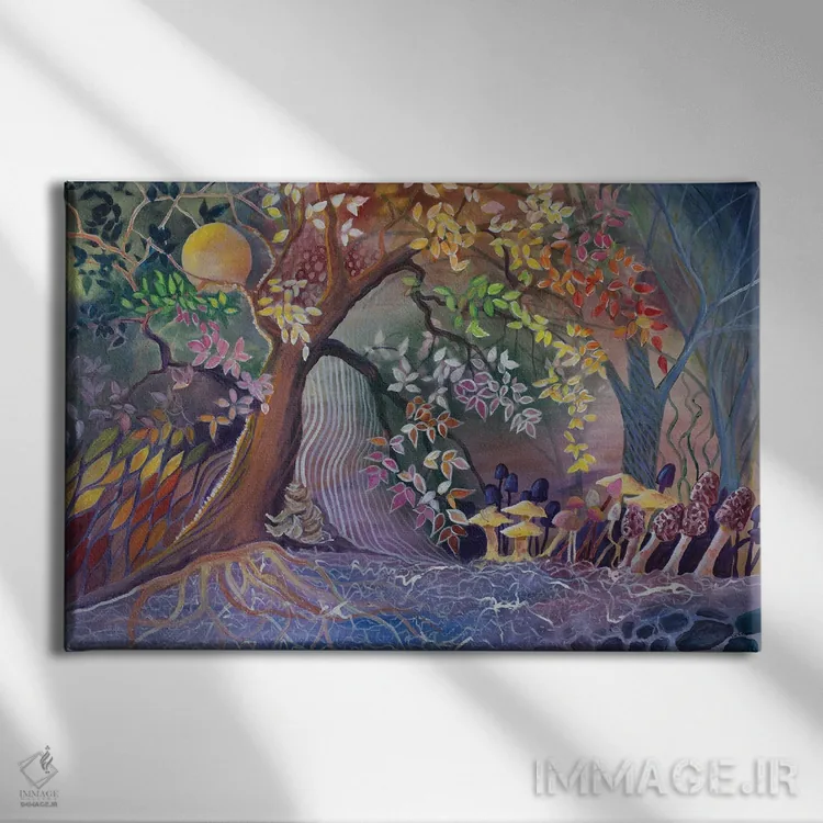 تابلو درخت مادر شماره ۳ اثر الیری ریـدال - نمای روبهرو روی دیوار