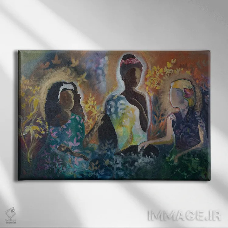 تابلو گفتوگو اثر الیری ریـدال - نمای روبهرو روی دیوار