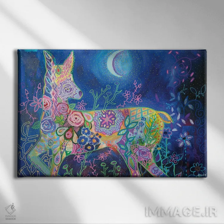 تابلو خیالپردازی اثر الیری ریـدال - نمای روبهرو روی دیوار