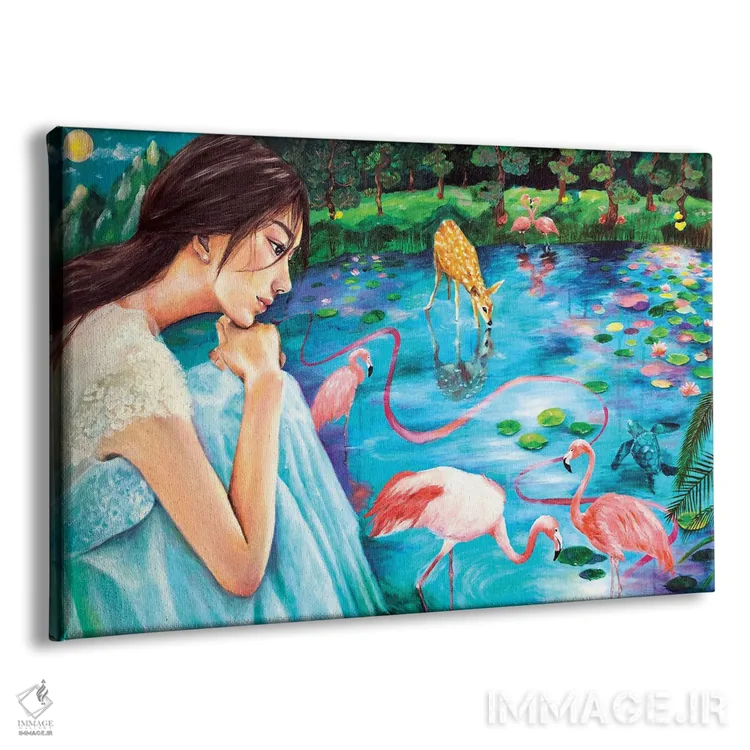 تابلو انتظار اثر یوری کیم - نمای پرسپکتیو محصول