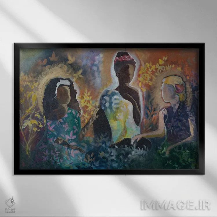 تابلو گفتوگو اثر الیری ریـدال - نمای قابدار مشکی