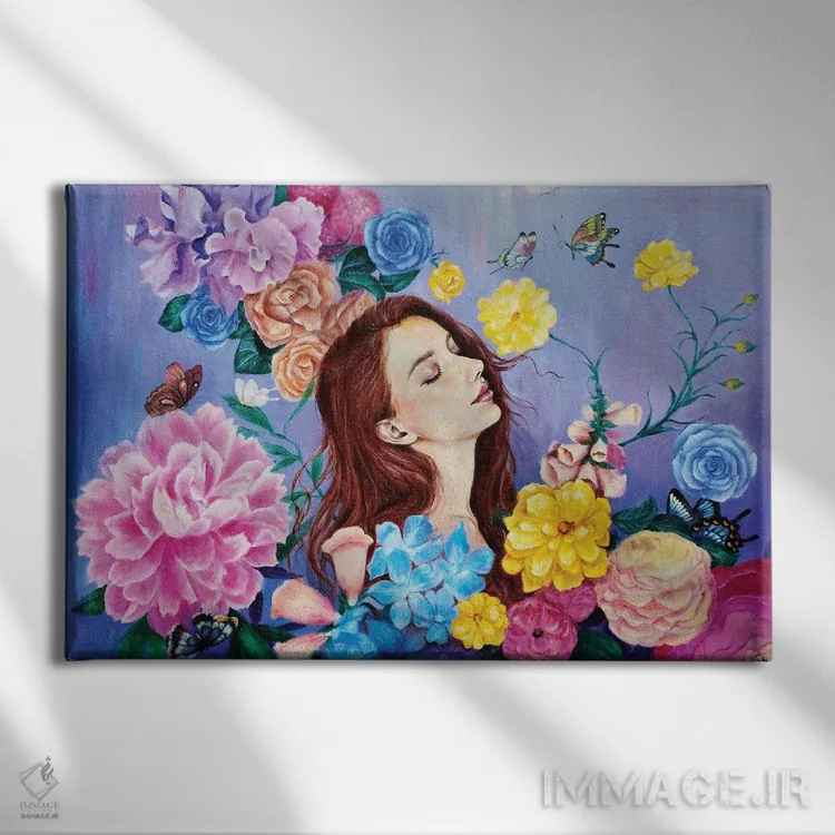 تابلو باغ اسرارآمیز اثر یوری کیم - نمای روبهرو روی دیوار