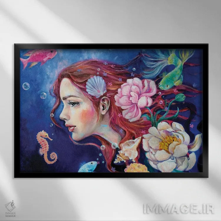 تابلو سرنوشت اثر یوری کیم - نمای قابدار مشکی