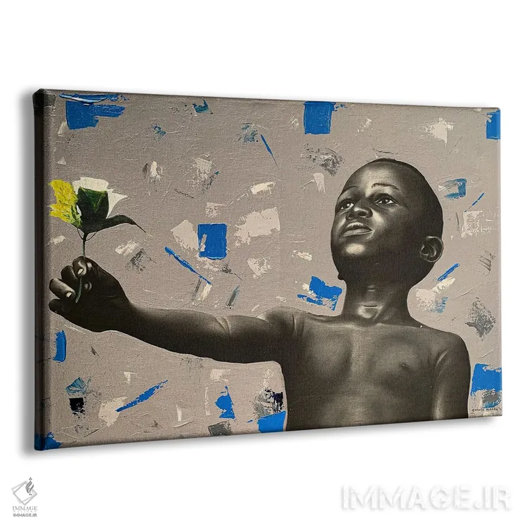 تابلو گلهای ما را بدهید اثر اییتایو الاگبه - نمای پرسپکتیو محصول