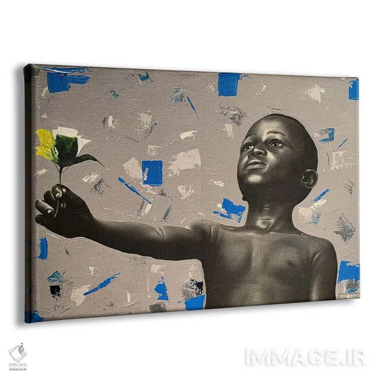 تابلو گلهای ما را بدهید اثر اییتایو الاگبه - نمای پرسپکتیو محصول