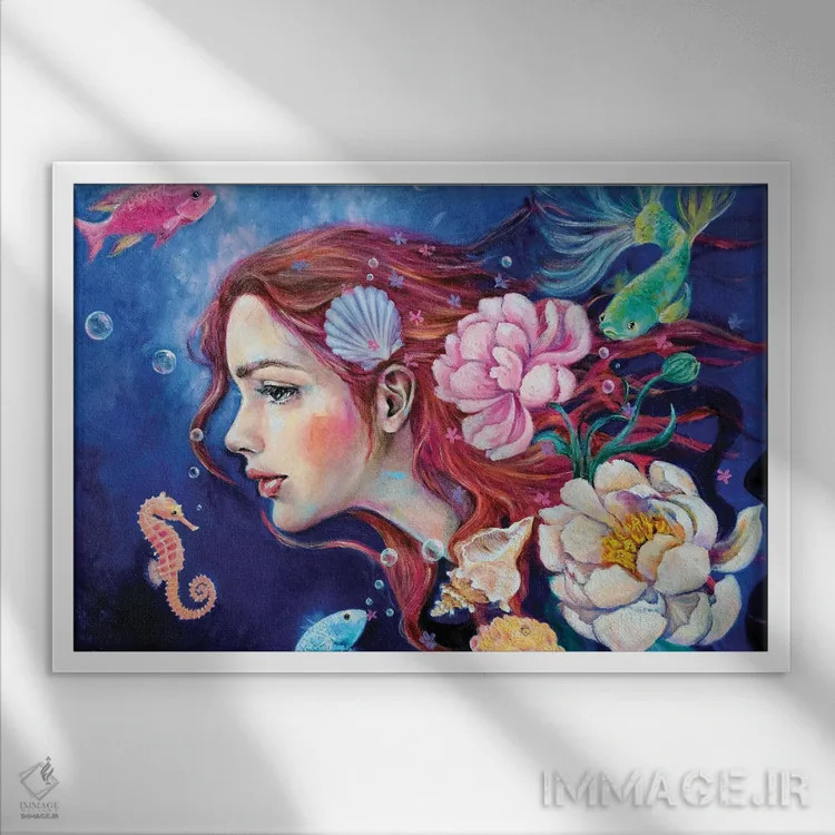 تابلو سرنوشت اثر یوری کیم - نمای قابدار سفید