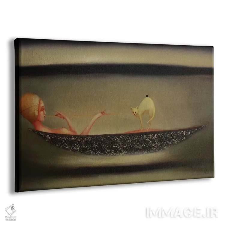 تابلو موسیقی اسرارآمیز اثر ادوارد زنتسیک - نمای پرسپکتیو محصول