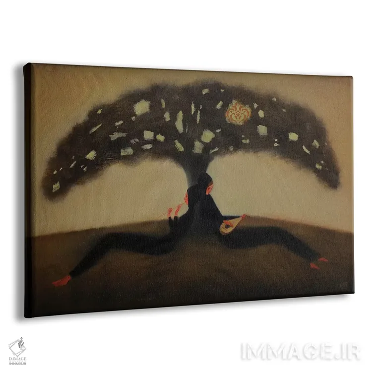 تابلو درخت اسرارآمیز: پرواز صدا اثر ادوارد زنتسیک - نمای پرسپکتیو محصول