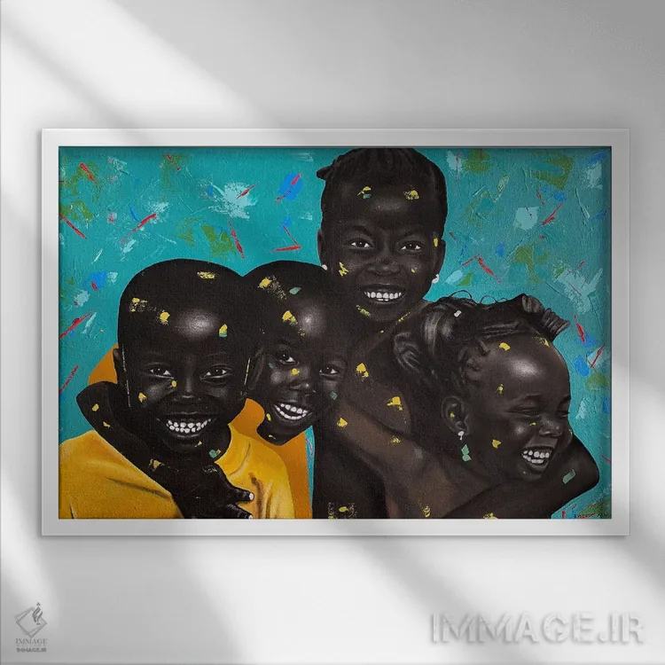 تابلو همدلی اثر اییتایو الاگبه - نمای قابدار سفید