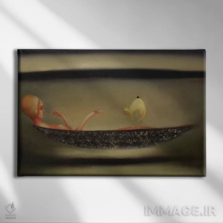تابلو موسیقی اسرارآمیز اثر ادوارد زنتسیک - نمای روبهرو روی دیوار