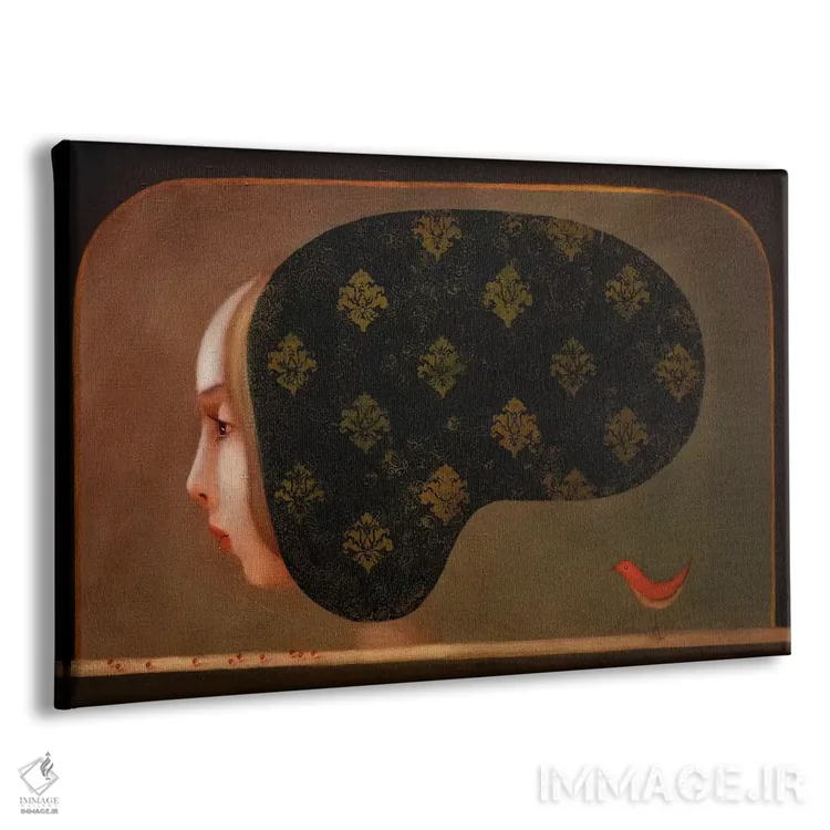 تابلو مرغ سرخ اثر ادوارد زنتسیک - نمای پرسپکتیو محصول