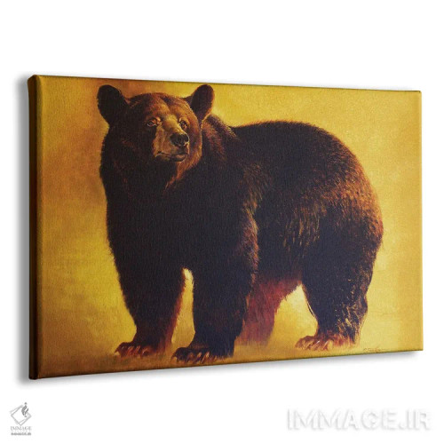 تابلو خرس سیاه نر اثر ازرا تاکر - نمای پرسپکتیو محصول