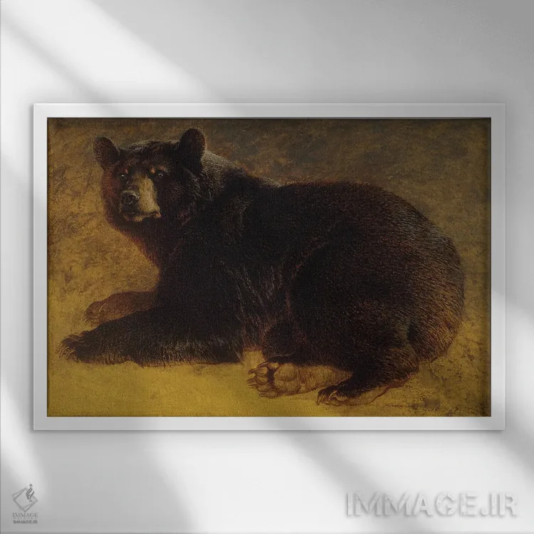 تابلو گردو اثر ازرا تاکر - نمای قابدار سفید