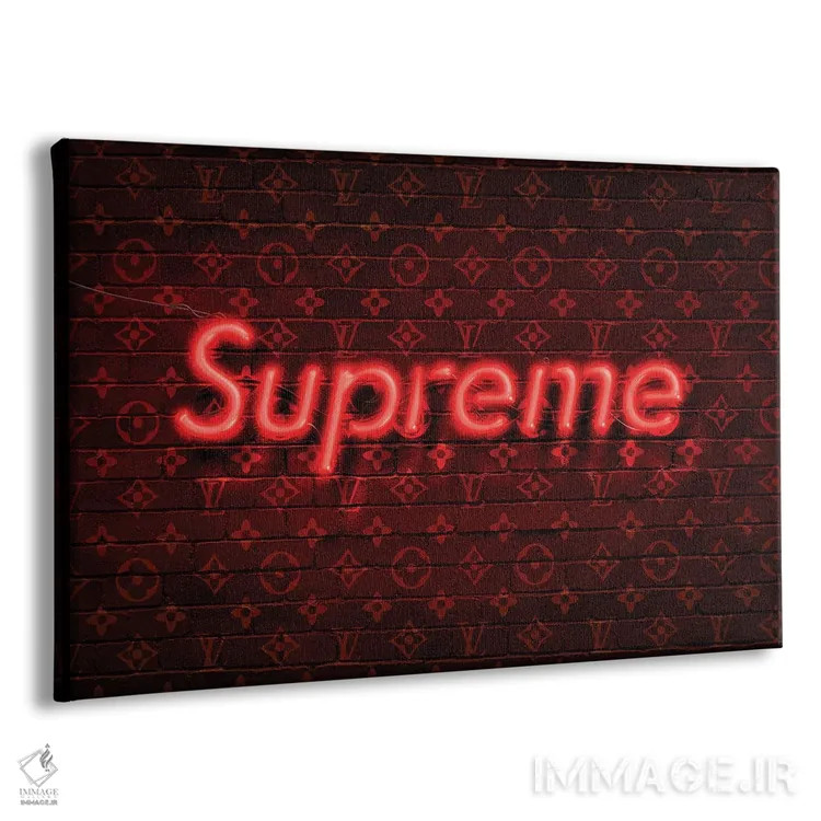 تابلو سوپریم × لوئی ویتون (برند) اثر فرانک آموروسو - نمای پرسپکتیو محصول