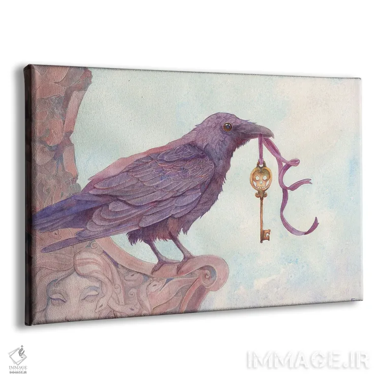 تابلو یکی برای اندوه (ضربالمثل کلاغ و غم) اثر مایت فلای آرت اند ایلاستریشن (استودیو طراحی و تصویرگری) - نمای پرسپکتیو محصول