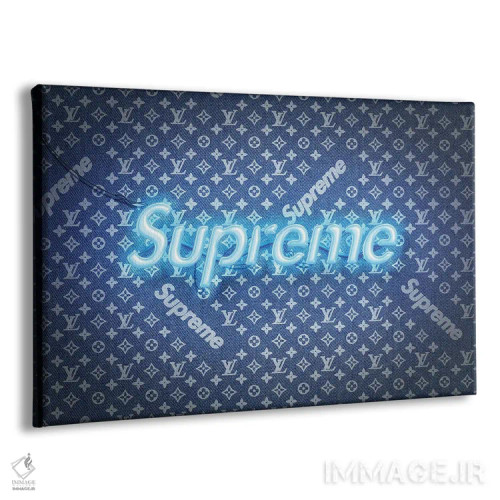 تابلو سوپریم × لوئی ویتون جین (برند) اثر فرانک آموروسو - نمای پرسپکتیو محصول