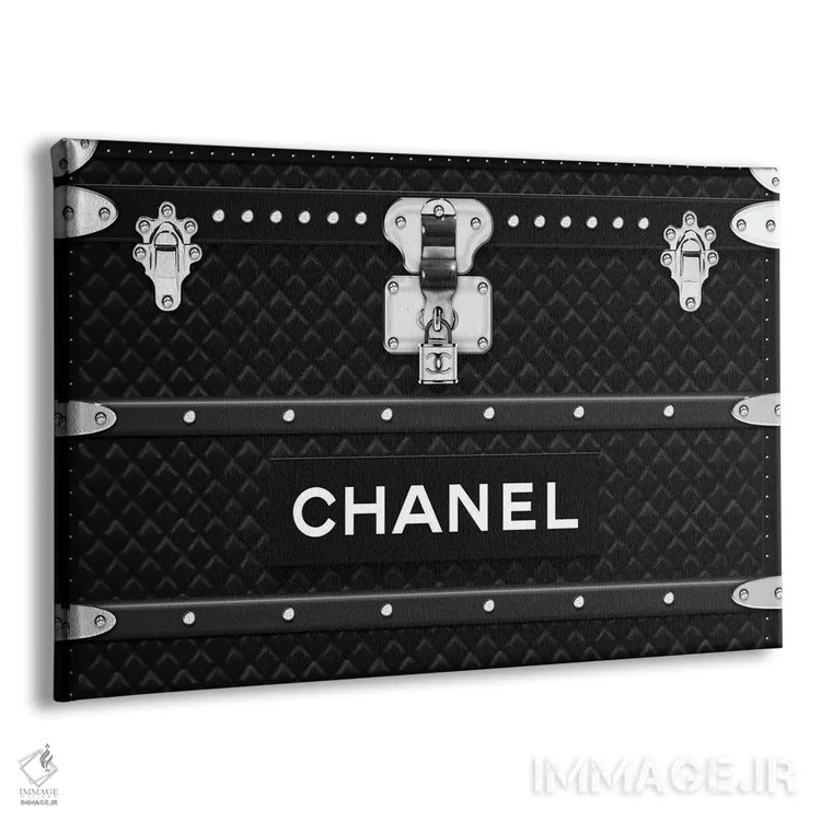 تابلو چمدان شنل (برند) اثر فرانک آموروسو - نمای پرسپکتیو محصول