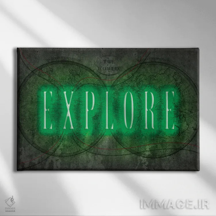 تابلو اکتشاف اثر فرانک آموروسو - نمای روبهرو روی دیوار