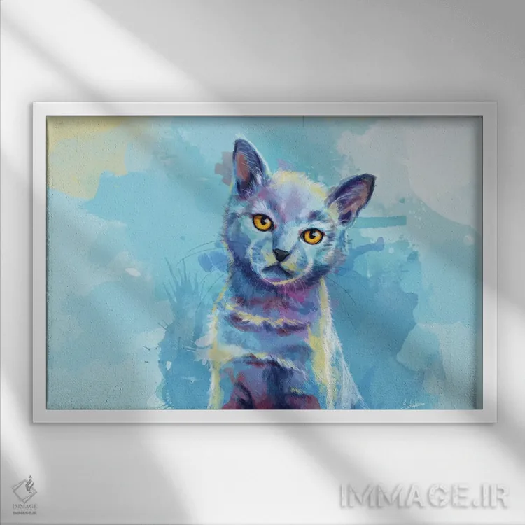 تابلو پادشاهی معصومیت اثر فلو آرت استودیو (استودیوی هنری) - نمای قابدار سفید