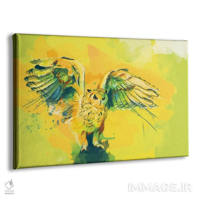 تابلو بالهای خاموش اثر فلو آرت استودیو (استودیوی هنری) - نمای پرسپکتیو محصول