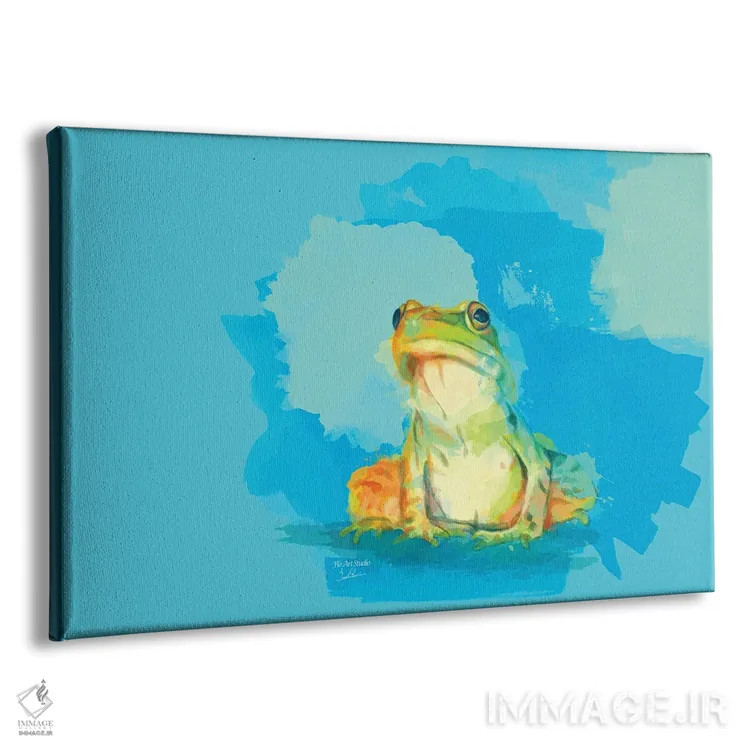 تابلو پریدن یا نپریدن – تصویر قورباغه اثر فلو آرت استودیو (استودیوی هنری) - نمای پرسپکتیو محصول