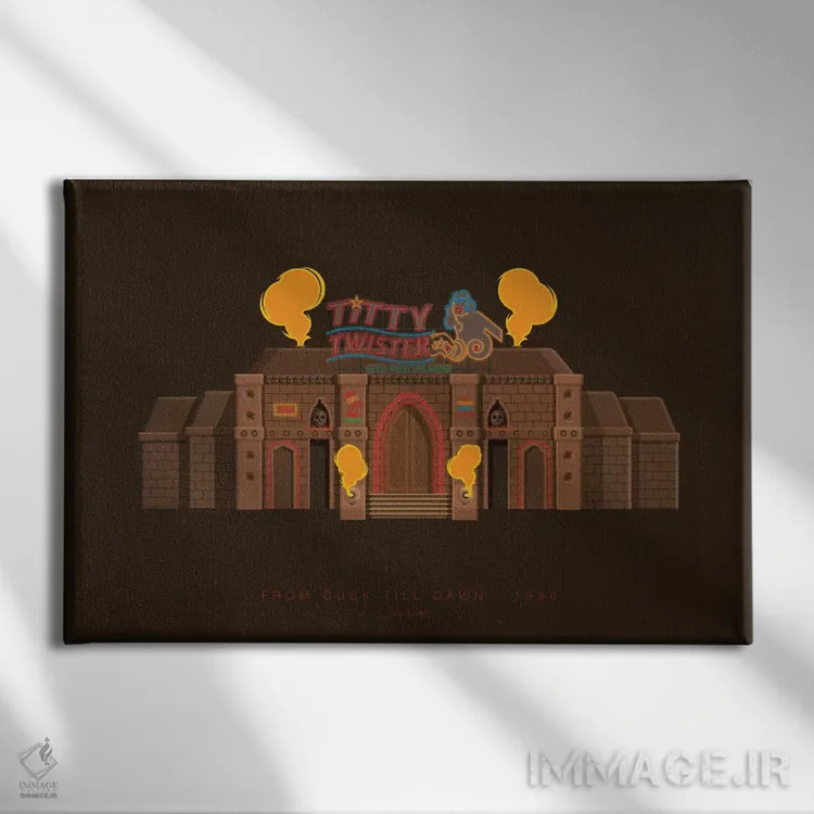 تابلو از غروب تا سپیدهدم (فیلم) اثر فرد بیرچال - نمای روبهرو روی دیوار