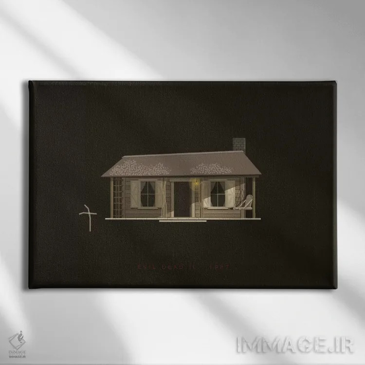 تابلو مردهٔ شریر ۲ (فیلم) اثر فرد بیرچال - نمای روبهرو روی دیوار