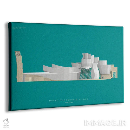 تابلو موزه گوگنهایم بیلبائو اثر فرد بیرچال - نمای پرسپکتیو محصول