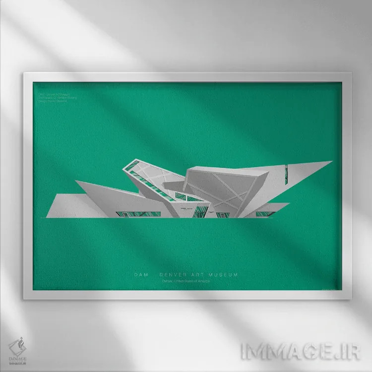 تابلو موزه هنر دنور اثر فرد بیرچال - نمای قابدار سفید