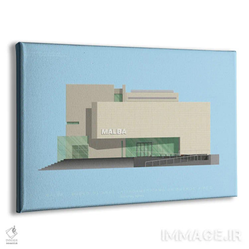 تابلو موزه هنر آمریکای لاتین بوئنوسآیرس (MALBA) اثر فرد بیرچال - نمای پرسپکتیو محصول