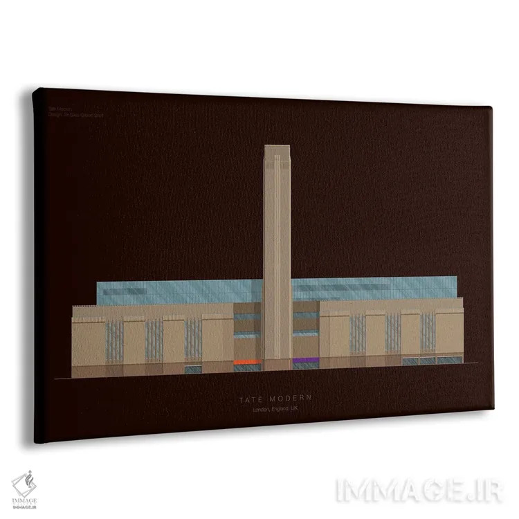 تابلو تیت مدرن (موزه لندن) اثر فرد بیرچال - نمای پرسپکتیو محصول