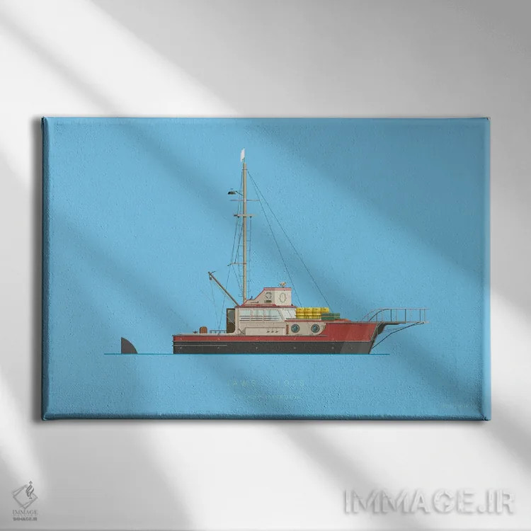 تابلو روی عرشه V اثر فرد بیرچال - نمای روبهرو روی دیوار