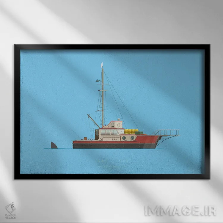 تابلو روی عرشه V اثر فرد بیرچال - نمای قابدار مشکی